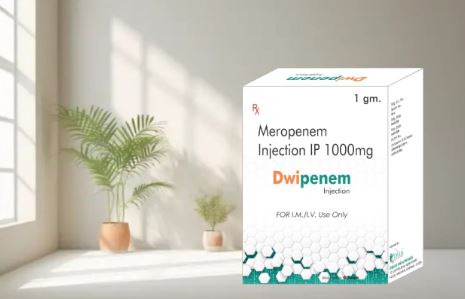 Dwipenem Injection (Meropenem Injection IP 1000mg)
