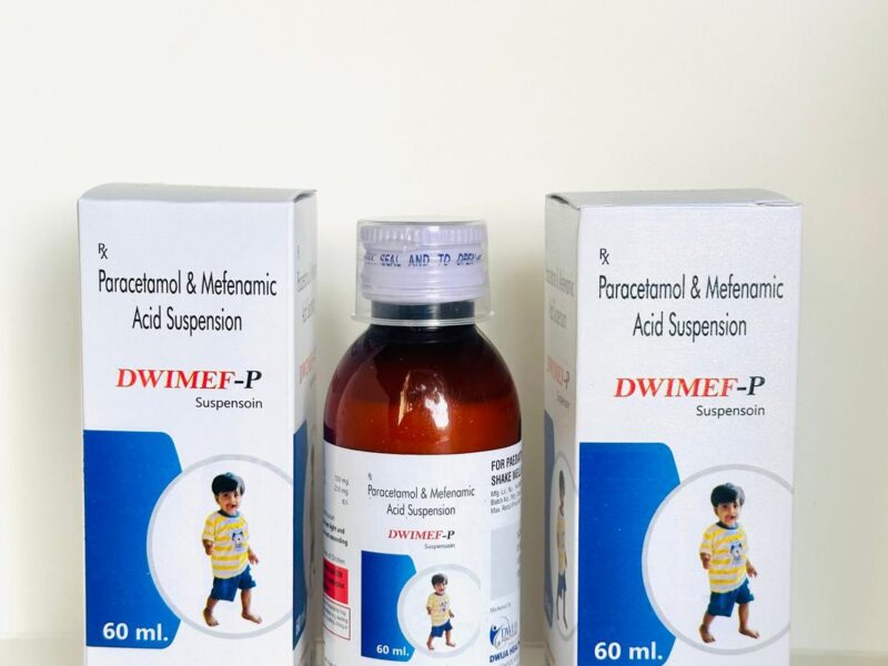 Paracetamol & Mefenamic Acid Suspension – DWIMEF-P (60 ml)